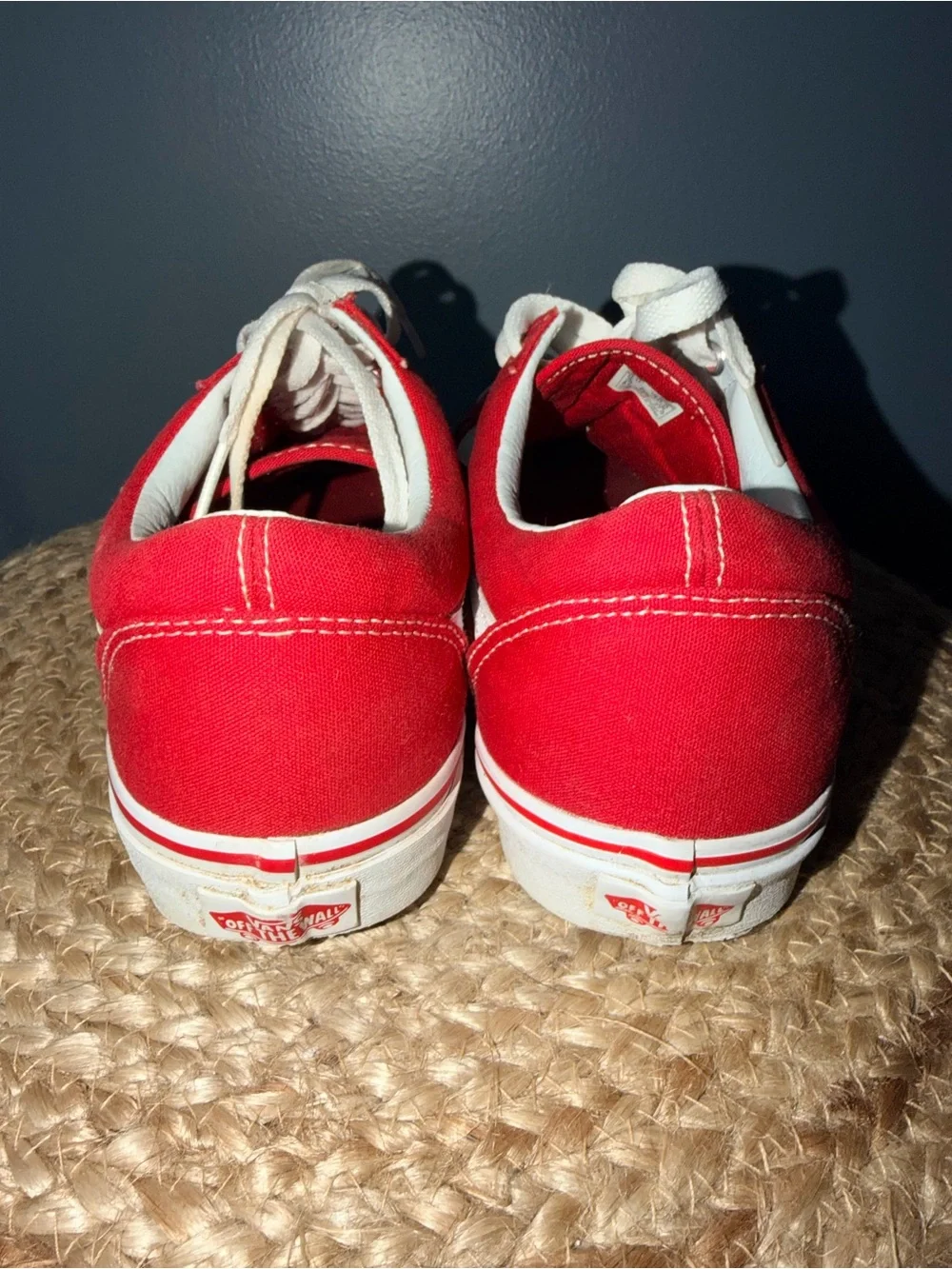 Vans red sneakers